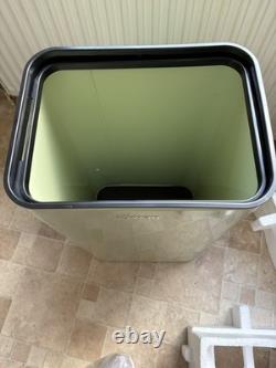 Swan Retro 45L Square Sensor Bin Kitchen Household Waste Bin, green