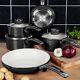 Swan Retro 5 Piece Pan Set In Black Vintage Kitchen Cookware. 5 Year Guarantee