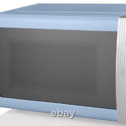 Swan Retro Blue Digital 800w 20L Microwave. Vintage Style Kitchen Microwave