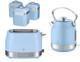 Swan Retro Revive Blue Stovetop Kettle 2 Slice Toaster Kitchen Canisters Set