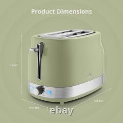 Swan Retro Revive Green Stovetop Design Kettle 2 Slice Toaster & Canisters Set