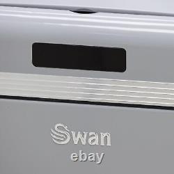 Swan SWKA4500GRN Retro Kitchen Bin with Infrared Technology, Square, Grey