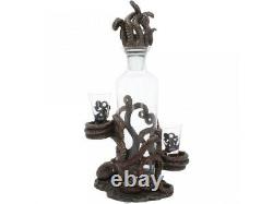 TENTACLE TEMPTATION Octopus Squid Decanter & Glasses Nemesis Now Cthulhu Gift