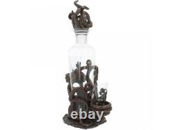 TENTACLE TEMPTATION Octopus Squid Decanter & Glasses Nemesis Now Cthulhu Gift