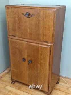 TURNIDGE of LONDON Vintage Retro Extending Teak Cocktail Drinks Cabinet Bar Unit