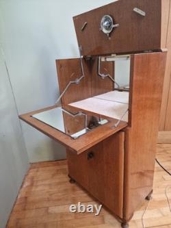 TURNIDGE of LONDON Vintage Retro Extending Teak Cocktail Drinks Cabinet Bar Unit