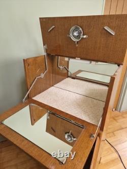 TURNIDGE of LONDON Vintage Retro Extending Teak Cocktail Drinks Cabinet Bar Unit