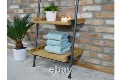 Tall Mirror Shelving Unit, Towel Hanging and Storage Bathroom Lean to Design