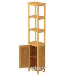 Tall Modern Cabinet Retro Storage Bookcase Bathroom Display Unit Cupboard