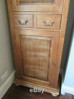 Tall Pine Vintage Kitchen Pantry Larder Linen Cupboard Housekeepers Cabinet Hall