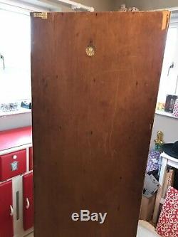 Tall Vintage Kitchen Cupboard Larder Unit Red 1960's