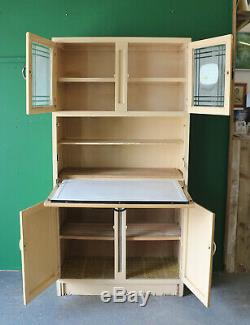 Tall Vintage Kitchen Unit, Cabinet, Larder Cupboard, Worktop, Retro, Refurb