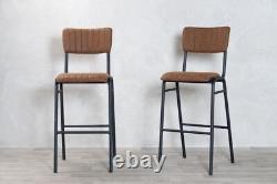 Tan Upholstered Bar Stool Breakfast Bar Stool Counter Stool Retro Stool