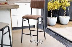 Tan Upholstered Bar Stool Breakfast Bar Stool Counter Stool Retro Stool