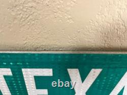 Texas TEXAS AVENUE 30x9 Street Name Road Sign Metal Authentic TX
