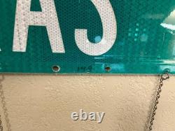 Texas TEXAS AVENUE 30x9 Street Name Road Sign Metal Authentic TX