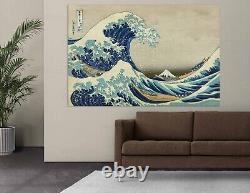 The Great Wave Off Kanagawa by Katsushika Hokusai Reproduction canvas art print