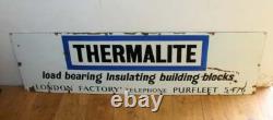 Thermalite enamel sign advertising mancave metal vintage retro kitchen antique