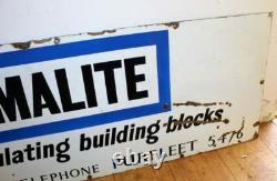 Thermalite enamel sign advertising mancave metal vintage retro kitchen antique
