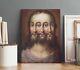 Three Faced Jesus Canvas Print Christian Religious Poster Fine Art Reproduction