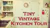 Tiny Vintage Kitchen Tour 2021 How I Made My Old Run Down Kitchen Look Its Best With Thrifted Finds