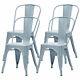 Tolix Metal Dining Chairs Industrial Stacking Outdoor Chair Vintage Kitchen Cafe