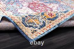 Traditional Area Rugs Stain Proof Oriental Vintage Rugs for Living Room 7664