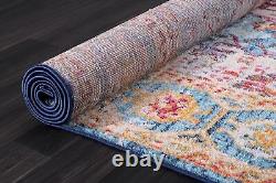 Traditional Area Rugs Stain Proof Oriental Vintage Rugs for Living Room 7664