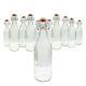 Traditional Clear Glass Water Beverages Oil Swing Top Vintage Style Bottles