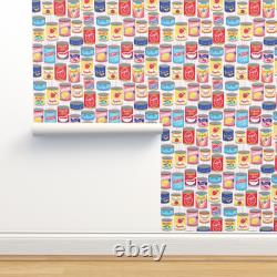 Traditional Wallpaper Vintage Retro Kitchen Food Canned Goods Pantry