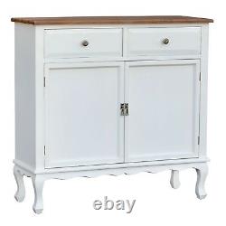 Transylvania Vintage Cabinet Table White Two Door Two Drawer Storage Lounge
