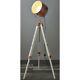 Tripod Lamp Chic White & Copper Floor Lamp Retro Vintage Studio Spot Light
