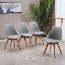 Tulip Wooden Office Chairs Dining Chairs Retro Plastic Lounge Kitchen Furniture
