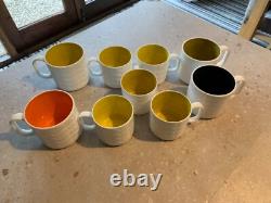 Ultra Rare Orla Kiely Raised Stem Coffee + Tea mugs x 9 CHECK OUT MY OTHERS
