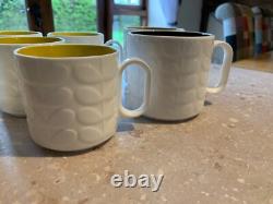 Ultra Rare Orla Kiely Raised Stem Coffee + Tea mugs x 9 CHECK OUT MY OTHERS