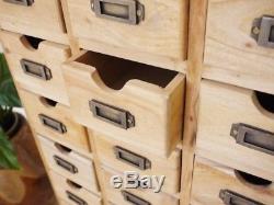 Unfinished Cabinet multi drawer chest 25 drawers vintage Pigeon hole chest