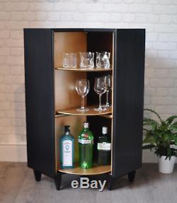 Upcycled Vintage Mid Century Beaver & Tapley Corner Drinks Cabinet Cocktail Bar