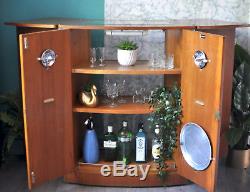 Upcycled Vintage Retro 1960s Teak Metamorphic Turnidge Home Cocktail Drinks Bar