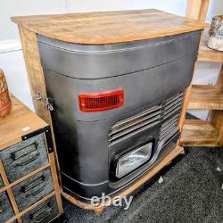 Upcycled Vintage Truck Bar With Working Light Great in Your Home Bar
