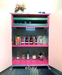 Upcycled boho vintage drinks cabinet