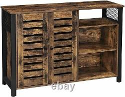 VASAGLE Storage Cabinet, Sideboard with 2 Doors, Adjustable Shelves LSC083B01
