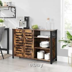 VASAGLE Storage Cabinet, Sideboard with 2 Doors, Adjustable Shelves LSC083B01