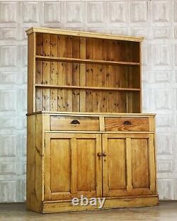VINTAGE Pitch Pine Country House / Welsh Kitchen Dresser Cupboard £71 DELIVERY