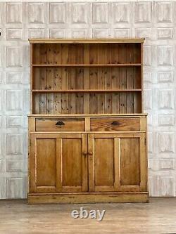 VINTAGE Pitch Pine Country House / Welsh Kitchen Dresser Cupboard £71 DELIVERY