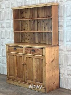 VINTAGE Pitch Pine Country House / Welsh Kitchen Dresser Cupboard £71 DELIVERY