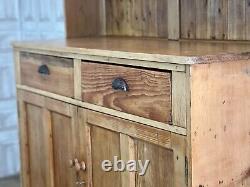 VINTAGE Pitch Pine Country House / Welsh Kitchen Dresser Cupboard £71 DELIVERY