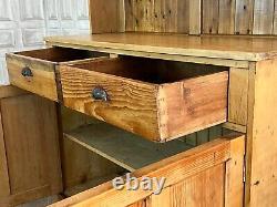 VINTAGE Pitch Pine Country House / Welsh Kitchen Dresser Cupboard £71 DELIVERY