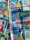 Vintage Rare Hard To Find Michael Miller Retro Kitchen Fabric Yardage