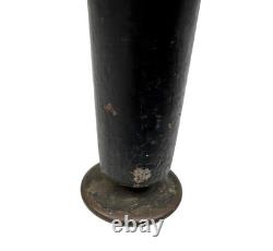 VINTAGE RETRO FORMICA BLACK BRASS ITALIAN EXTENDING KITCHEN DINING TABLE 1950s