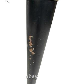 VINTAGE RETRO FORMICA BLACK BRASS ITALIAN EXTENDING KITCHEN DINING TABLE 1950s